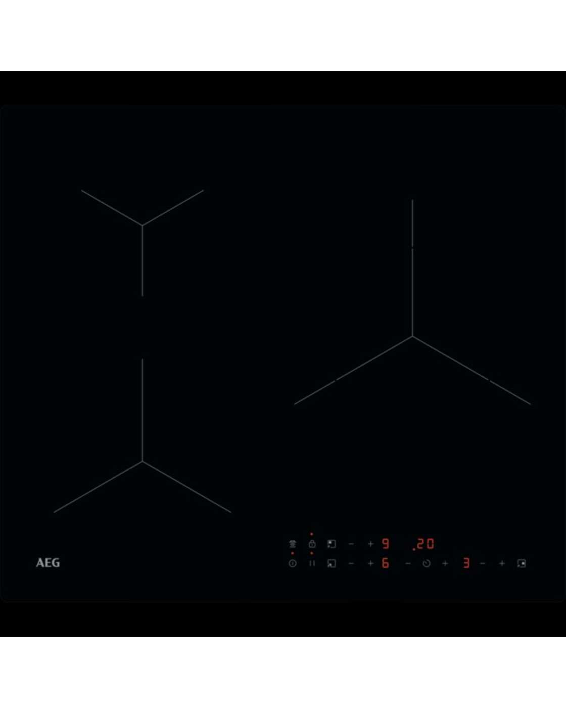 ENCIMERA AEG TN63IP0BIB, 3 FUEGOS, INDUCCIÓN, POWERBOOST
